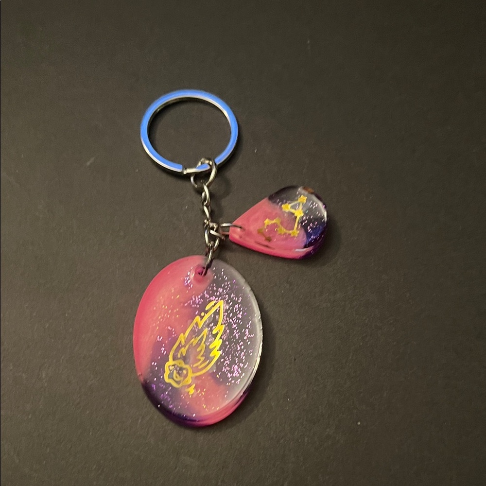 Pink and Purple Key Holder
